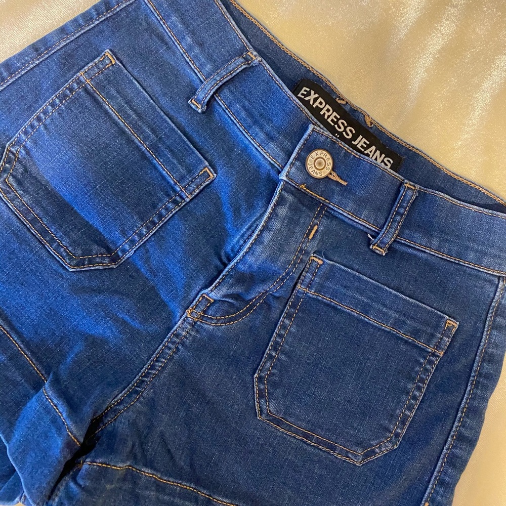 Denim shorts